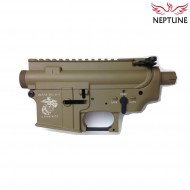 Body m4 aeg dark earth in metallo marine type neptune (nte-001b-de)