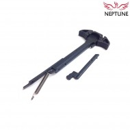Leva di armamento mk16 style ambidestra black per aeg m4/m16 neptune (nte-199)