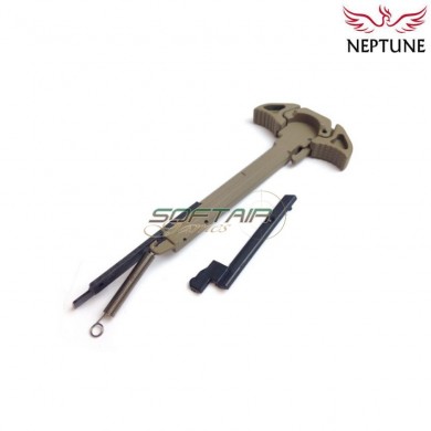 Leva di armamento mk16 style ambidestra dark earth per aeg m4/m16 neptune (nte-199-de)