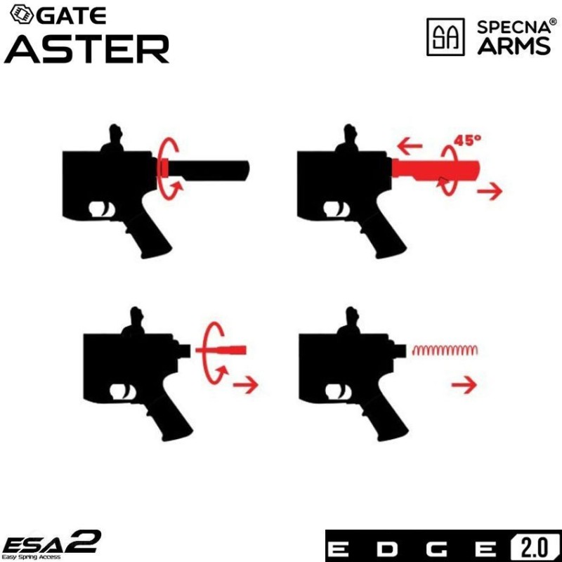 Electric rifle sa-e23 mk urg cqb style carbine edge 2.0™ chaos bronze specna arms® (spe-01-030875)