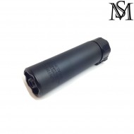 Silencer & flash hider surefire style socom556-mini2 black 14mm ccw milsim series (ms-261-bk)