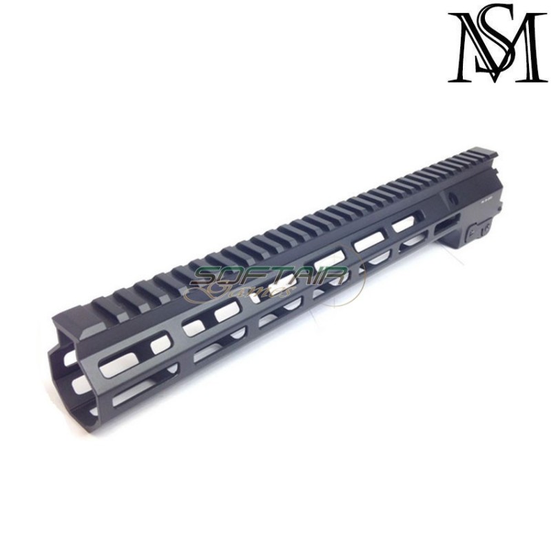 Mk16 rail 13.5" aeg geissele style black LC milsim series (ms-204-bk)