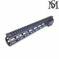 Mk16 rail 13.5" aeg geissele style black LC milsim series (ms-204-bk)