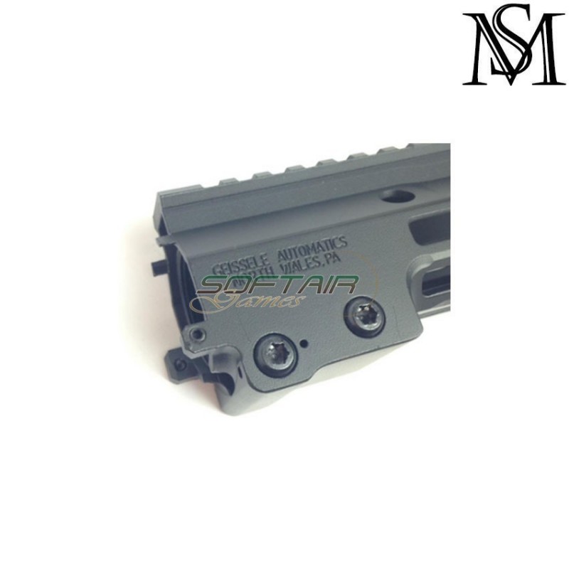 Mk16 rail 13.5" aeg geissele style black LC milsim series (ms-204-bk)