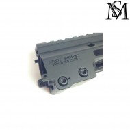 Mk16 rail 13.5" aeg geissele style black LC milsim series (ms-204-bk)
