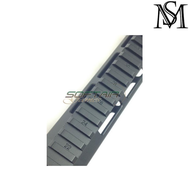Mk16 rail 13.5" aeg geissele style black LC milsim series (ms-204-bk)