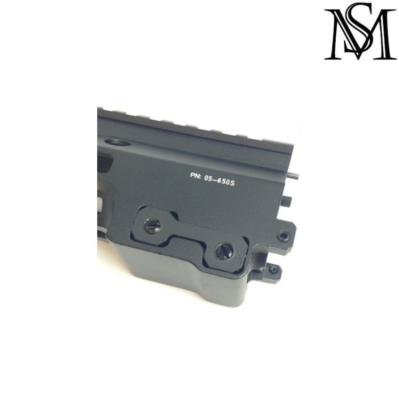 Mk16 rail 13.5" aeg geissele style black LC milsim series (ms-204-bk)
