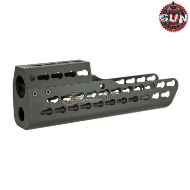 Keymod handguard black medium type for tar21 gun five (gf-hg-038)