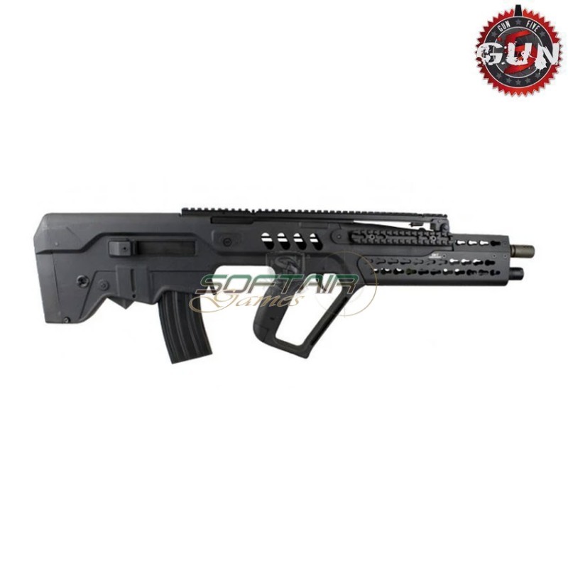 Keymod handguard black medium type for tar21 gun five (gf-hg-038)