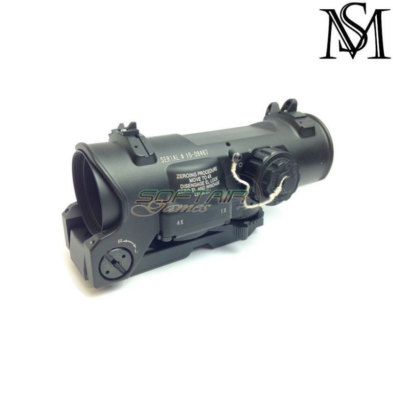 Scope SPECTER dr elcan gen.3 1-4x mil-spec ver. black milsim series (ms-121-bk)