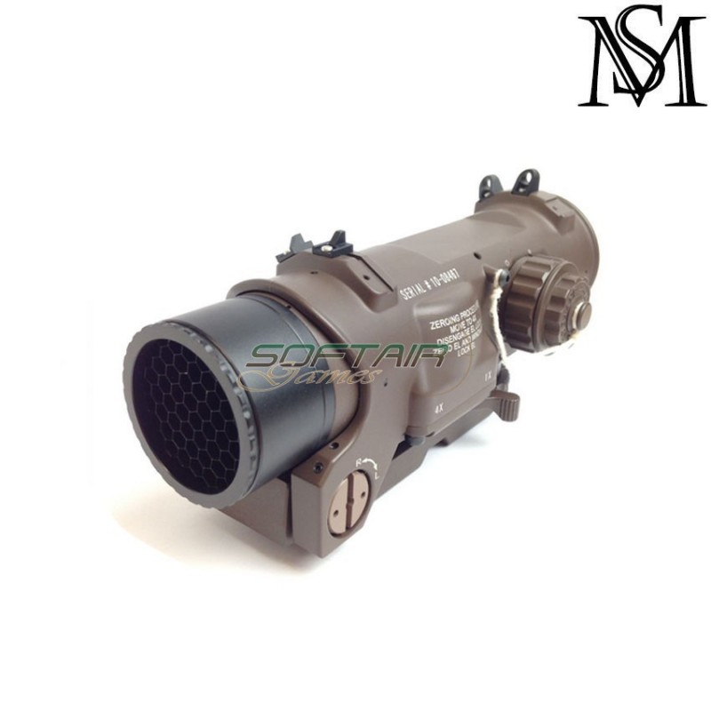Killflash new gen. flip up black per specter dr elcan 1-4x milsim series (ms-123-bk)