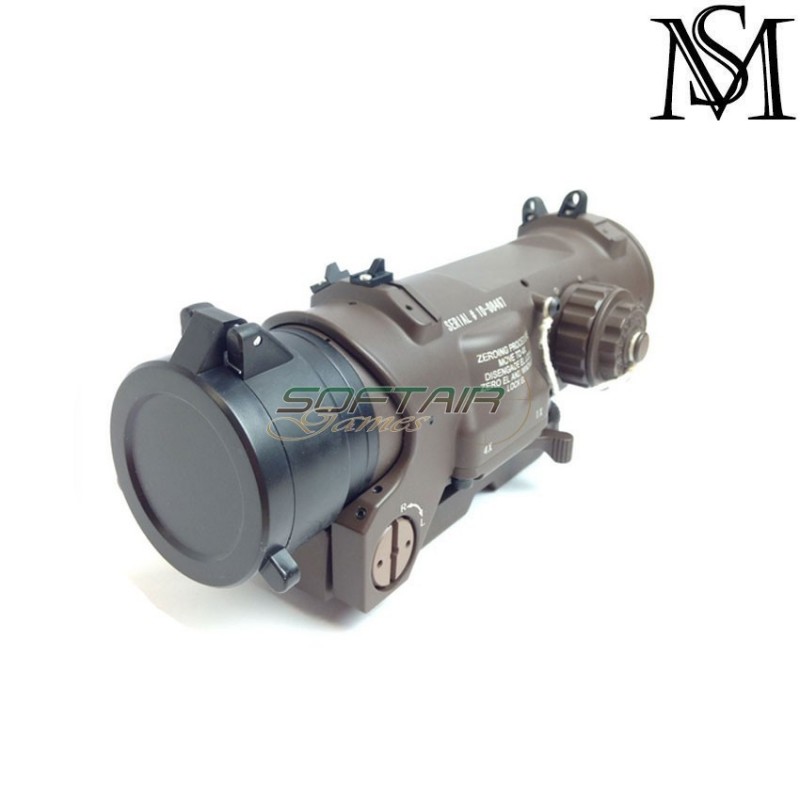 Killflash new gen. flip up black per specter dr elcan 1-4x milsim series (ms-123-bk)