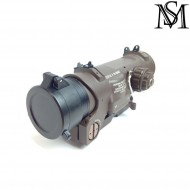 Killflash new gen. flip up black per specter dr elcan 1-4x milsim series (ms-123-bk)