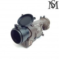 Killflash new gen. flip up black per specter dr elcan 1-4x milsim series (ms-123-bk)