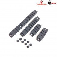 Set 4x slitte black ares amoeba (ar-as-25)