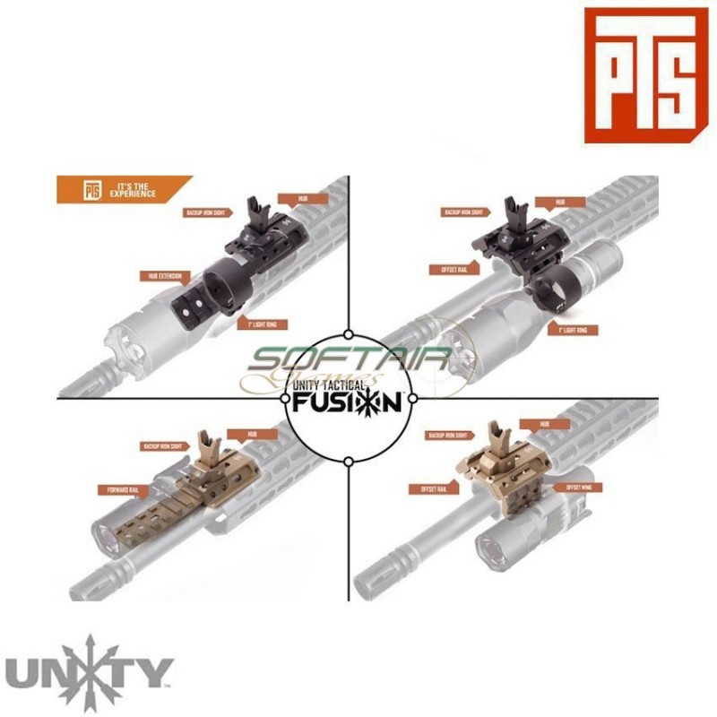 Unity Tactical FUSION Mounting System black pts® (pts-ut011490807)