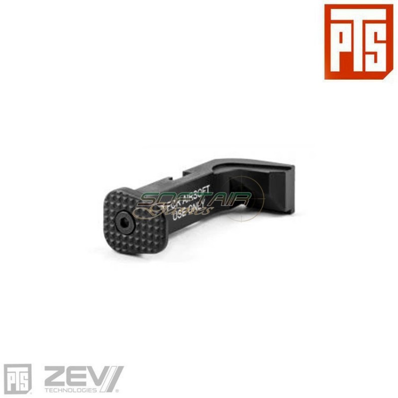 ZEV Extended Magazine Release for TM G series black & silver pts® (pts-zv016490800)
