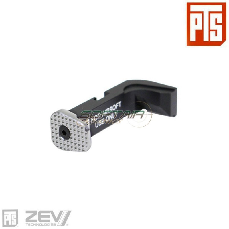 ZEV Extended Magazine Release for TM G series black & silver pts® (pts-zv016490800)