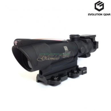 Scope acog red fiber ta11 5x35 black evolution gear® optic (evg-677-bk)