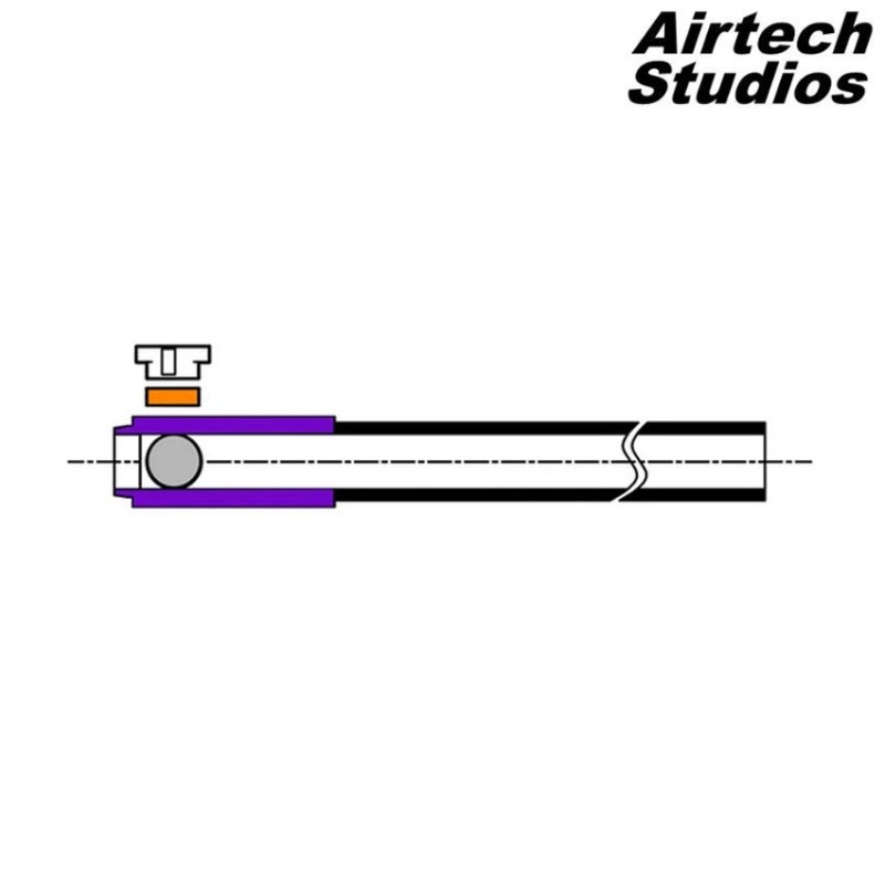 Tdc black trolley con m-nub r-hop & flat-hop per maxx gruppo hop up airtech studios (as-ait604005)