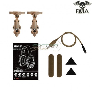 FCS AMP style noise reduction headset dark earth fma (fma-tb1372-de)