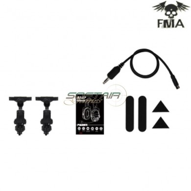 FCS AMP style noise reduction headset black fma (fma-tb1372-bk)