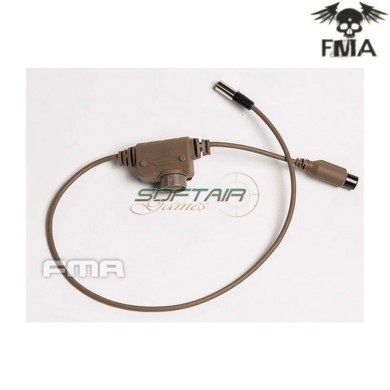 Fcs rac ptt mil. 5 pins dark earth per fcs148/tri148/tri152 radio fma (fma-tb1318b-de)