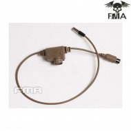 Fcs rac ptt mil. 5 pins dark earth per fcs148/tri148/tri152 radio fma (fma-tb1318b-de)