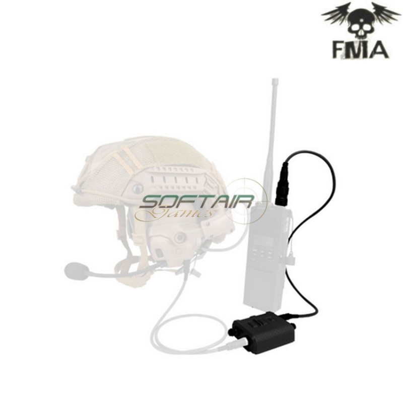Fcs amp v60 ptt kit comtac3 black fma (fma-tb-fcs-012-bk)