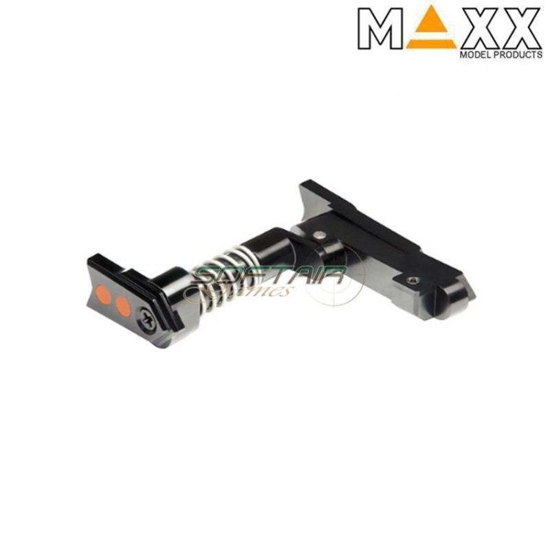 CNC aluminum advanced magazine release m4 STYLE A black maxx model (mx-mar001sab)