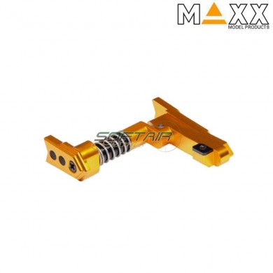 CNC aluminum advanced magazine release m4 STYLE A dark earth maxx model (mx-mar001sag)