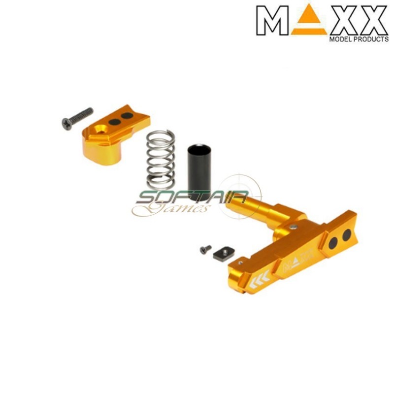 CNC aluminum advanced magazine release m4 STYLE A dark earth maxx model (mx-mar001sag)