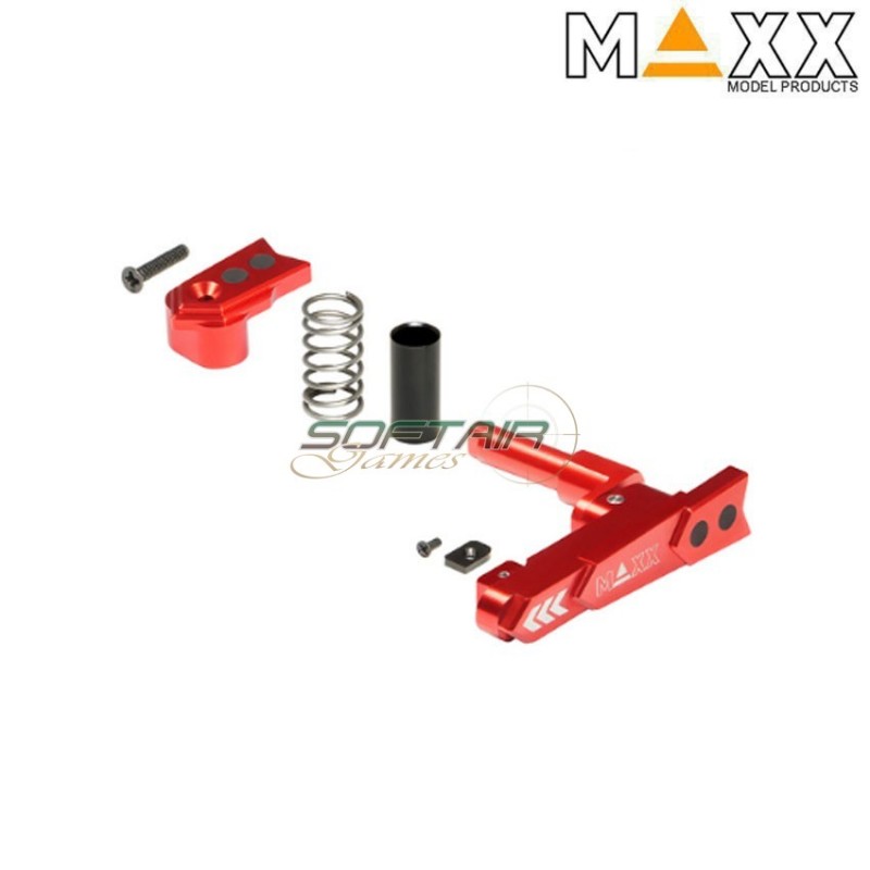 CNC aluminum advanced sgancio caricatore m4 STYLE A red maxx model (mx-mar001sar)