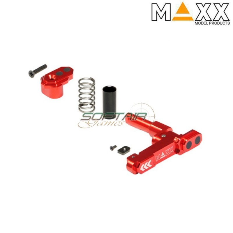 CNC aluminum advanced sgancio caricatore m4 STYLE B red maxx model (mx-mar001sbr)