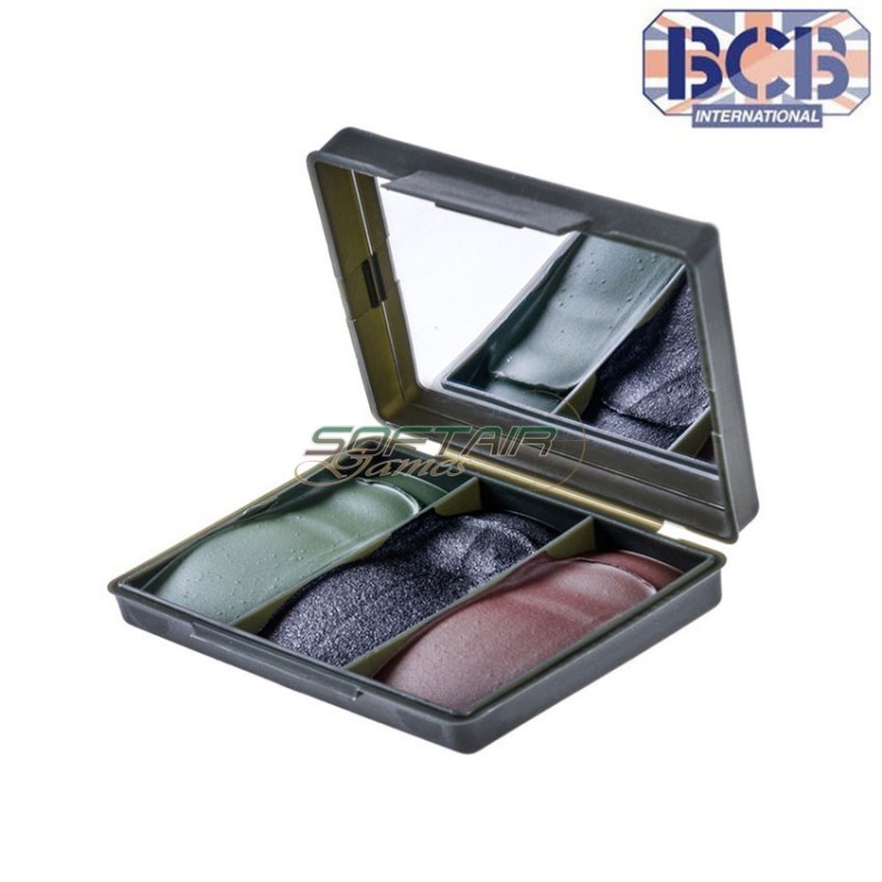 Camo compact woodland cream 3 colors with mirror bcb (bcb-463115)