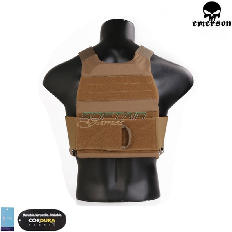 Vest fcs style coyote brown c/mk chest rig set emerson (em7407cb)