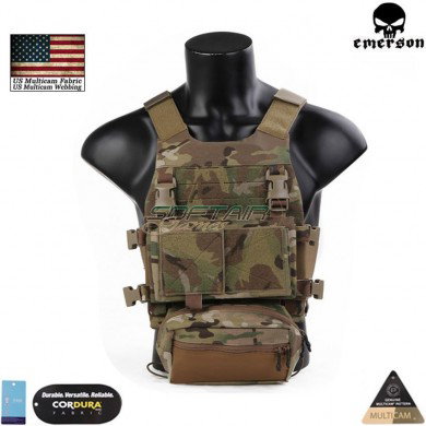 Vest fcs style multicam® genuine usa c/mk chest rig set emerson (em7407mc)