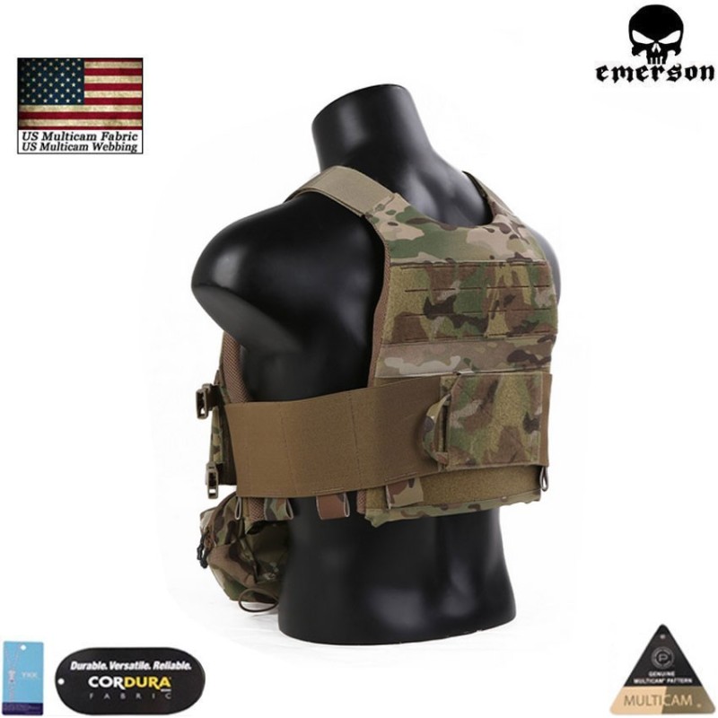 Vest fcs style multicam® genuine usa c/mk chest rig set emerson (em7407mc)