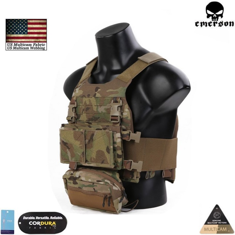 Vest fcs style multicam® genuine usa c/mk chest rig set emerson (em7407mc)