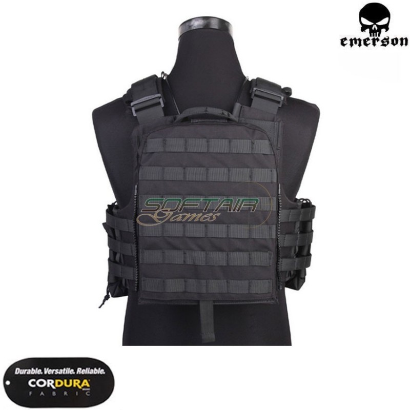 Navy Cage Plate Carrier Tactical VEST black emerson (em7435f)