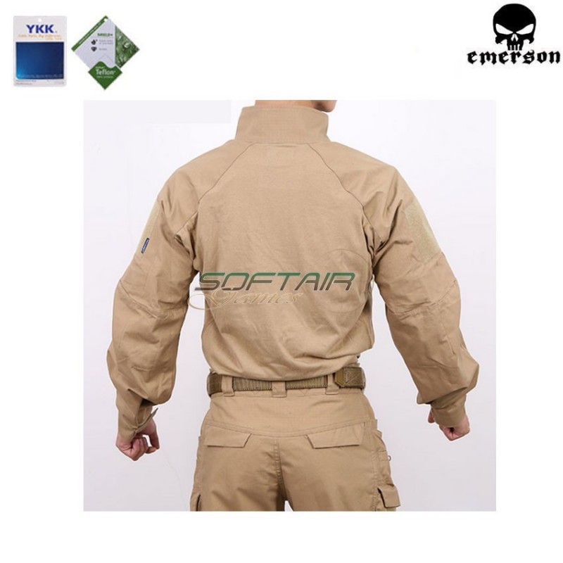 Combat shirt E4 coyote brown emerson (em9429cb)