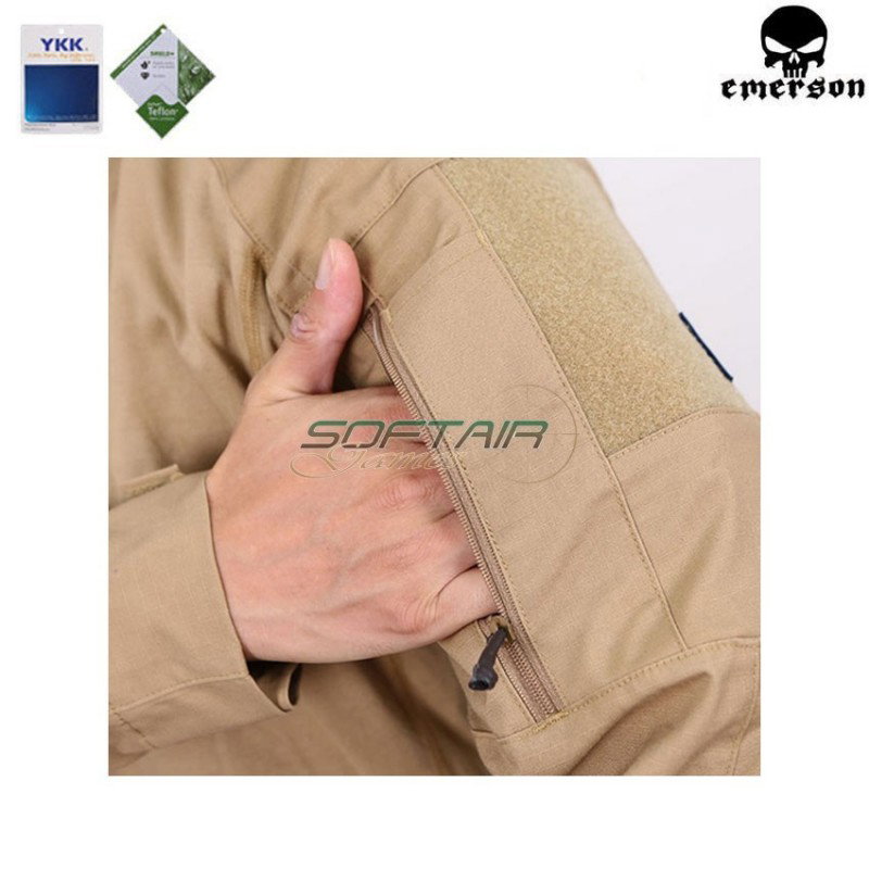 Combat shirt E4 coyote brown emerson (em9429cb)