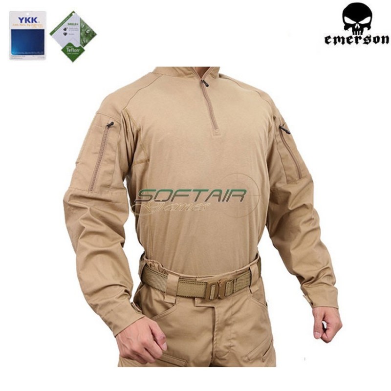 Combat shirt E4 coyote brown emerson (em9429cb)