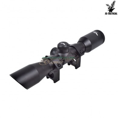 Ottica compact zoom 4x lente 32mm black js tactical (js-4x32compact)