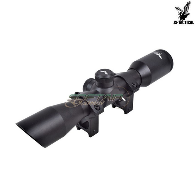 Ottica compact zoom 4x lente 32mm black js tactical (js-4x32compact)