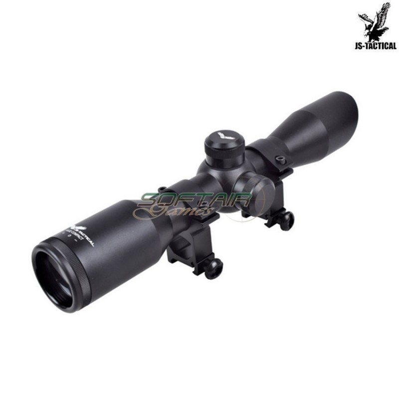 Ottica compact zoom 4x lente 32mm black js tactical (js-4x32compact)