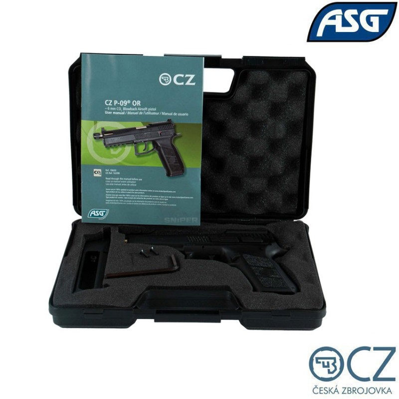 Co2 pistol p-09 optic ready cz asg (asg-19600)