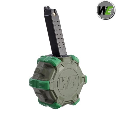 Caricatore drum OD 350bb per pistole a gas glock we (we-c015-drum)