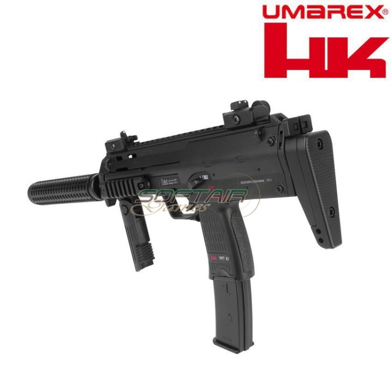 Mitraglietta Elettrica Mp7a1 C/silenziatore Black Smg Full Metal Version umarex (um-2.5701)