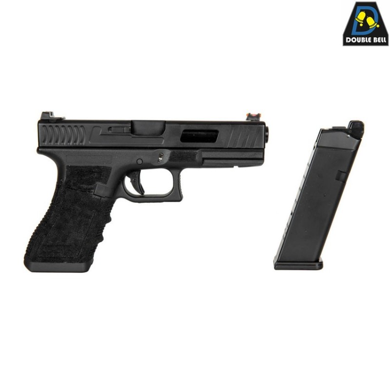 Co2 pistol mod.854 g17 style scarrellante black double bell (db-030581)